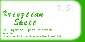 krisztian spett business card